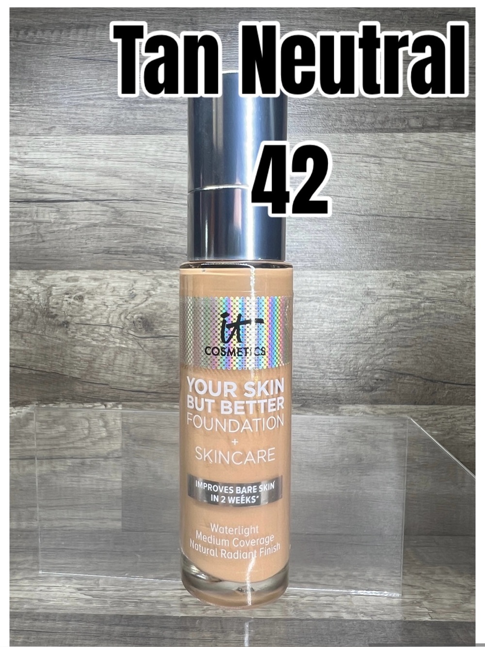 IT Cosmetics Your Skin But Better Foundation + Skincare Tan Neutral 42